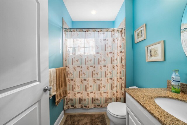 3814 Landis Ave Unit 1, Sea Isle City, NJ 08243 - full bathroom with toilet, vanity, and shower / bathtub combination with curtain