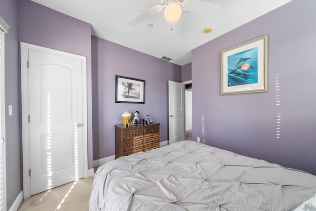 3814 Landis Ave Unit 1, Sea Isle City, NJ 08243 - carpeted bedroom with ceiling fan