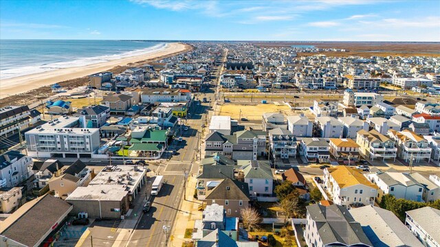 3814 Landis Ave Unit 1, Sea Isle City, NJ 08243 - birds eye view of property with a water view and a beach view