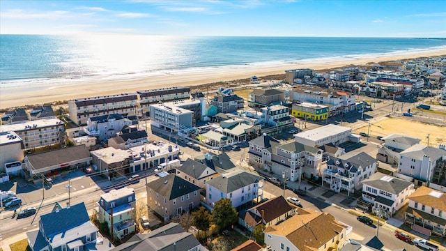 3814 Landis Ave Unit 1, Sea Isle City, NJ 08243 - bird's eye view with a water view and a view of the beach