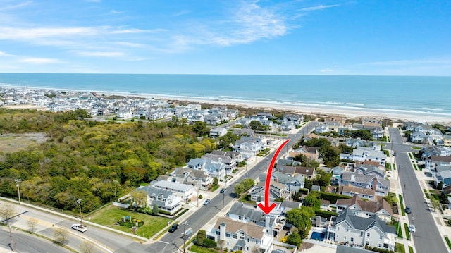 255 117th St Unit 2, Stone Harbor, NJ 08247 - aerial view with a water view and a view of the beach
