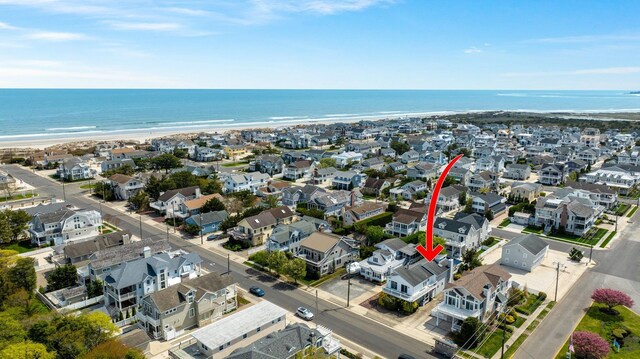 255 117th St Unit 2, Stone Harbor, NJ 08247 - drone / aerial view with a water view and a residential view