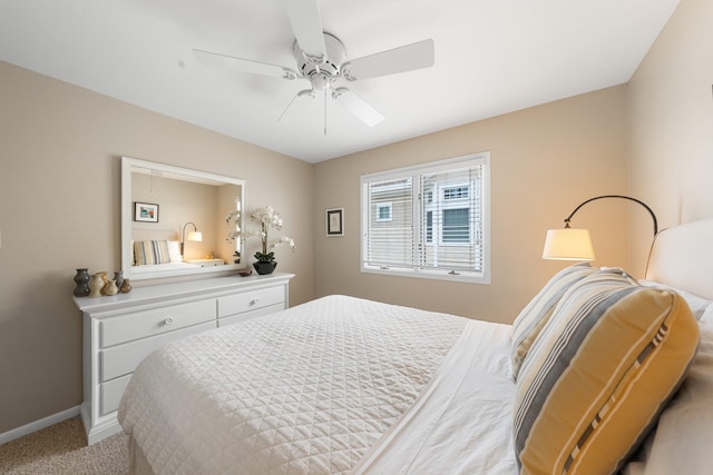 255 117th St Unit 2, Stone Harbor, NJ 08247 - bedroom featuring ceiling fan, light carpet, and baseboards