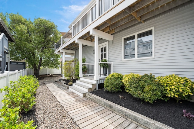 255 117th St Unit 2, Stone Harbor, NJ 08247 - exterior space featuring a balcony and fence