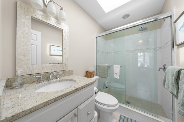 255 117th St Unit 2, Stone Harbor, NJ 08247 - bathroom with toilet, vanity, and a shower stall