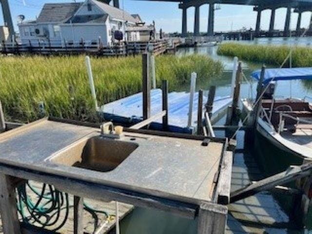 75 W Boardwalk, Grassy Sound, NJ 08260 - dock area featuring a water view