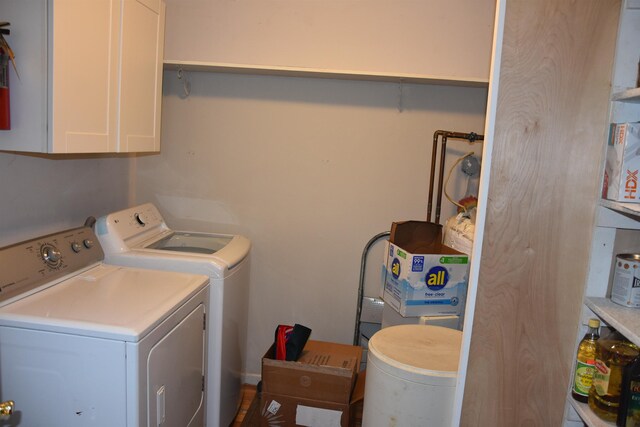 7 Corson Ln, Ocean View, NJ 08230 - laundry area featuring washer and dryer and cabinet space