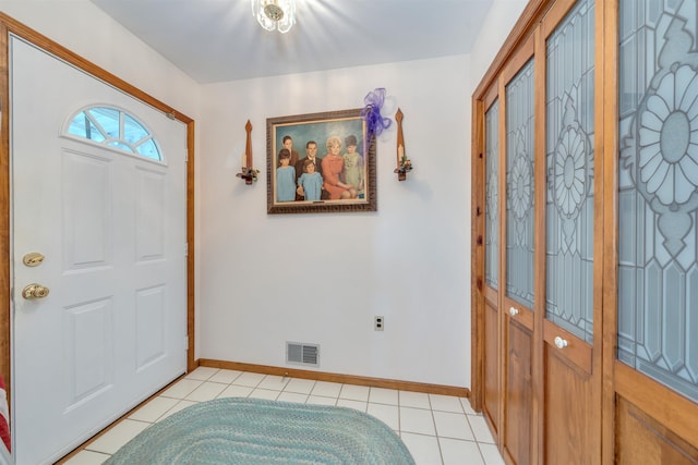36 W Virginia Ave, Villas, NJ 08251 - entryway with baseboards, visible vents, and light tile patterned floors