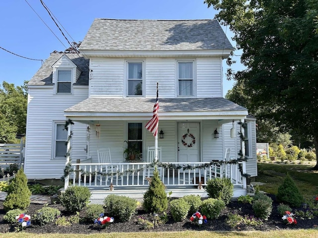 35 Bayshore Rd, Green Creek, NJ 08219 - view of front of house featuring covered porch and roof with shingles