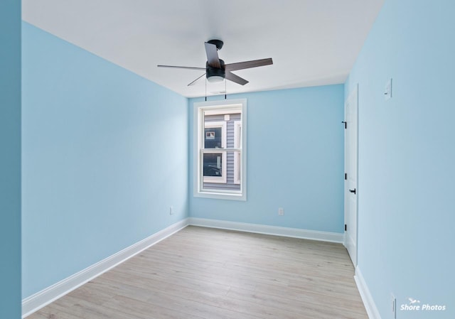403 E Glenwood Ave Unit 15, Wildwood, NJ 08260 - unfurnished room featuring a ceiling fan and light wood-type flooring