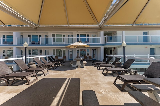 9103 Atlantic Ave Unit 407, Wildwood Crest, NJ 08260 - view of patio with a gazebo