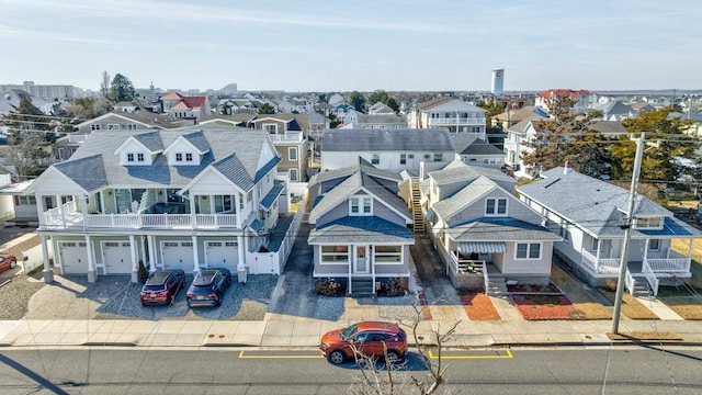 drone / aerial view with a residential view