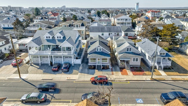 aerial view featuring a residential view