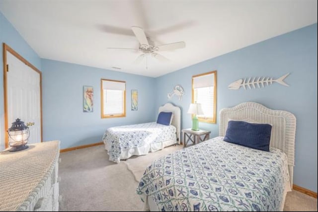 141 8th St, Avalon, NJ 08202 - bedroom featuring carpet flooring and ceiling fan