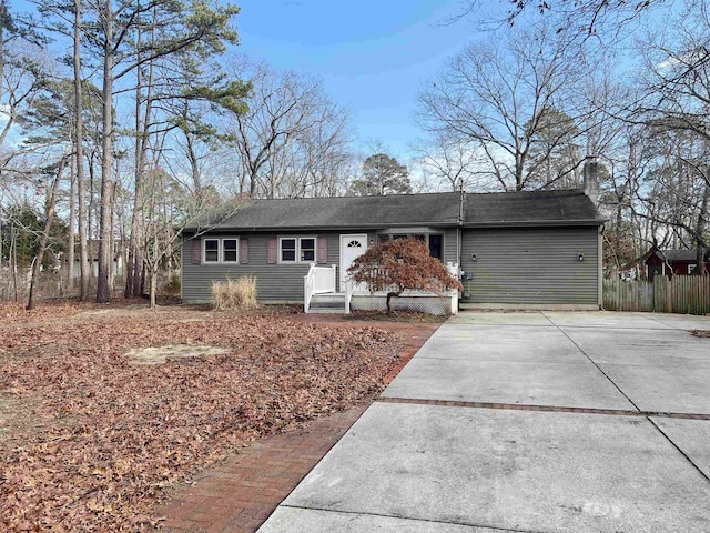 view of ranch-style home