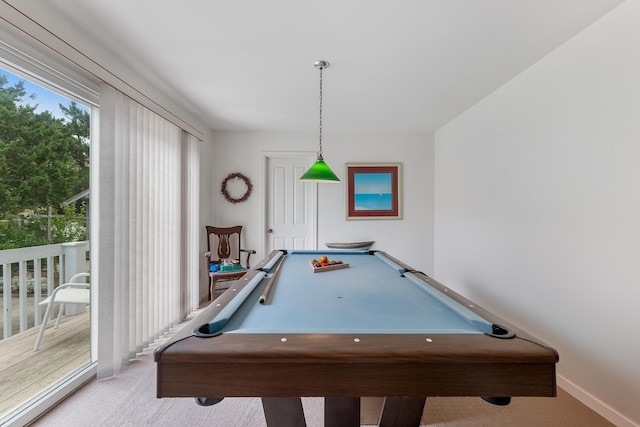 53 E 25th St, Avalon, NJ 08202 - rec room featuring carpet flooring and billiards