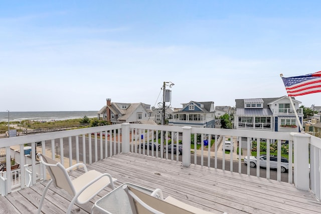 53 E 25th St, Avalon, NJ 08202 - deck with a water view and a residential view