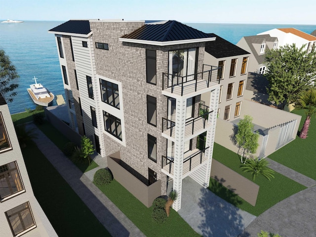 233 W 17th St, Ocean City, NJ 08226 - view of building exterior featuring a water view