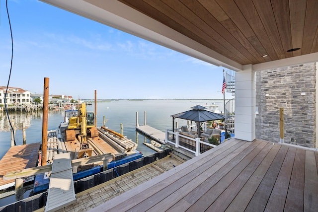 233 W 17th St, Ocean City, NJ 08226 - dock featuring a water view