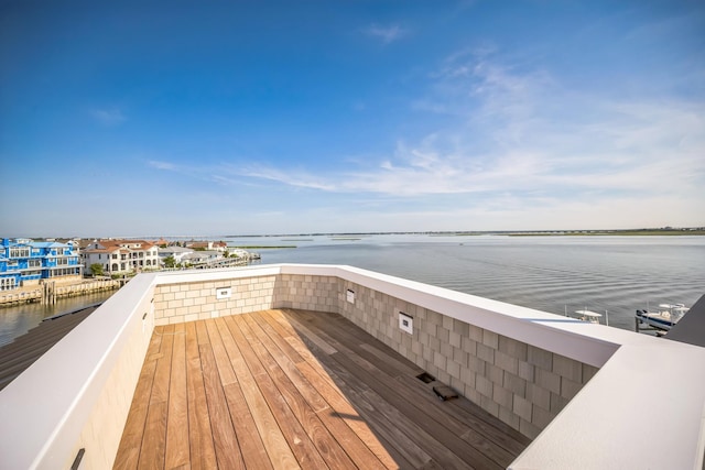 233 W 17th St, Ocean City, NJ 08226 - dock featuring a water view and a balcony