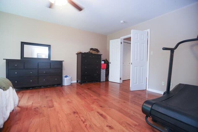 14 Freedom Dr, Erma, NJ 08204 - bedroom featuring wood finished floors, ceiling fan, and baseboards