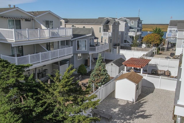 view of property featuring central air condition unit