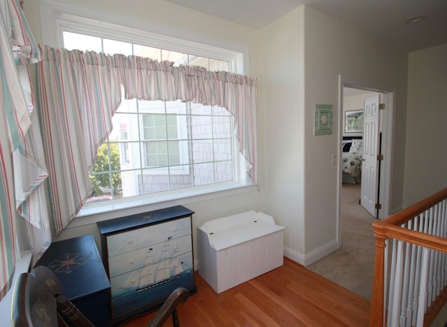 interior space featuring light hardwood / wood-style flooring