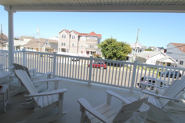 view of patio with a balcony