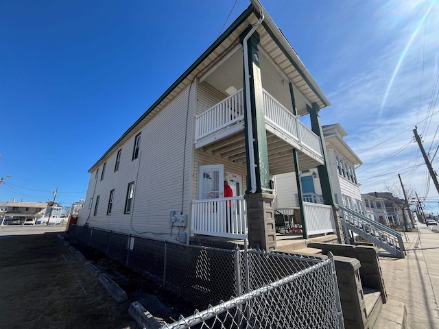 exterior space with fence