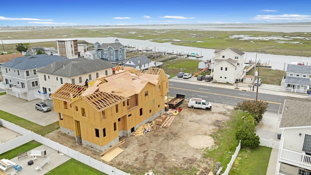 643 W Spruce Ave Unit Right, North Wildwood, NJ 08260 - aerial perspective of suburban area with a nearby body of water