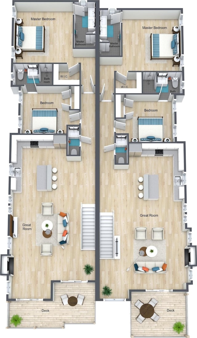 643 W Spruce Ave Unit Right, North Wildwood, NJ 08260 - home floor plan