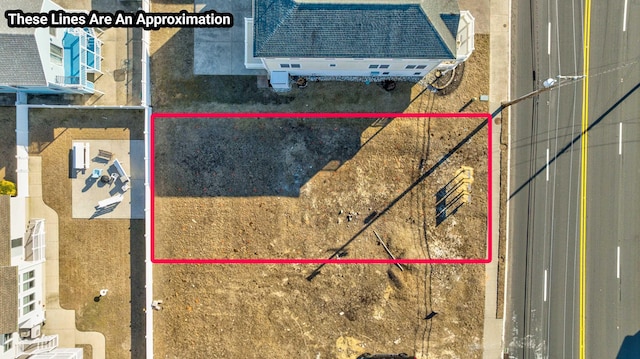 643 W Spruce Ave Unit Right, North Wildwood, NJ 08260 - map / location with property parcel outlined