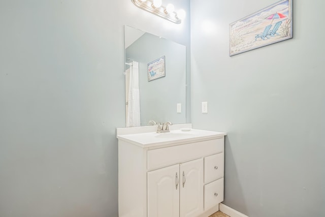 bathroom featuring vanity