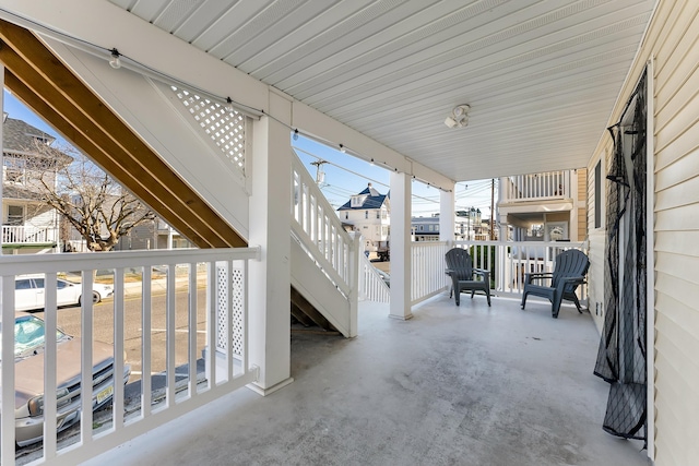 138 E Youngs Ave Unit 1, Wildwood, NJ 08260 - view of patio featuring a porch