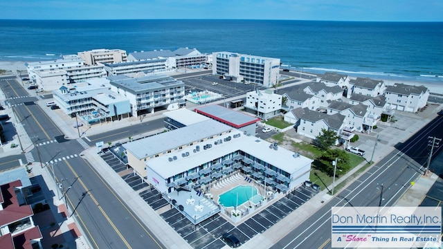 405 Ocean Ave Unit 206, North Wildwood, NJ 08260 - aerial view of a pool area and a large body of water