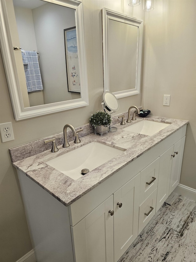 134 E Sweetbriar Rd Unit 134, Wildwood Crest, NJ 08260 - full bath featuring double vanity and baseboards