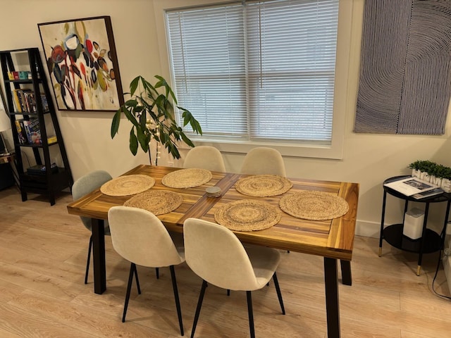 dining room featuring light wood-style floors