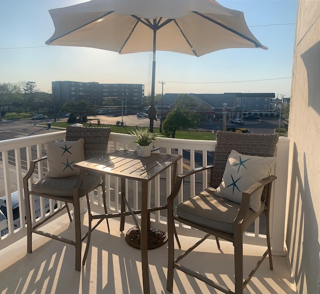view of balcony