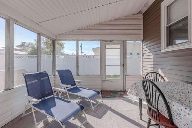 34 Holiday Rd, Villas, NJ 08251 - sunroom / solarium featuring vaulted ceiling