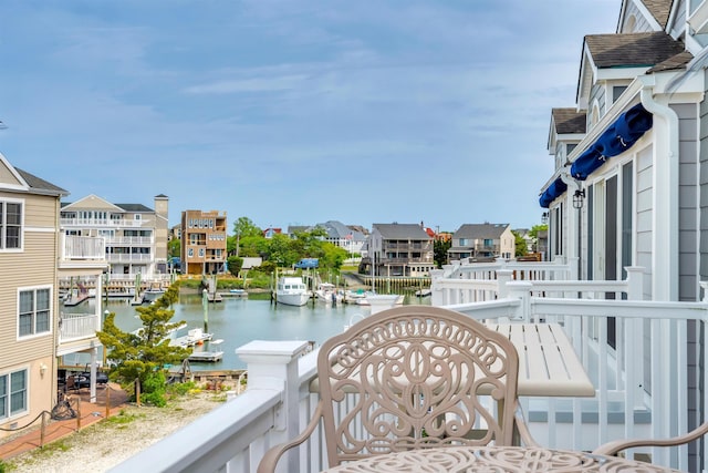1520 Yacht Ave Unit 203, Cape May, NJ 08204 - balcony featuring a water view