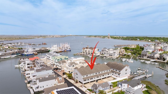 1520 Yacht Ave Unit 203, Cape May, NJ 08204 - aerial view of a nearby body of water and a marina