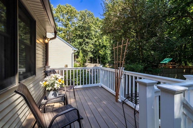 view of wooden terrace