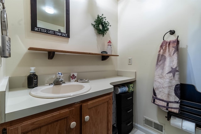 bathroom featuring vanity