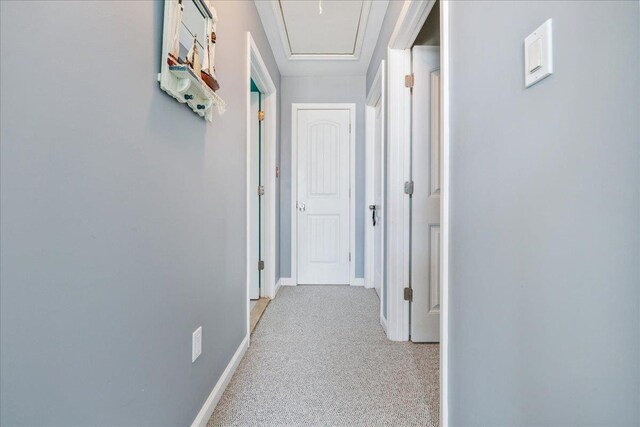 430 W Pine Ave, Wildwood, NJ 08260 - hall featuring baseboards and light colored carpet