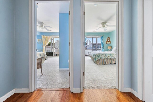 430 W Pine Ave, Wildwood, NJ 08260 - corridor featuring carpet flooring and wood finished floors