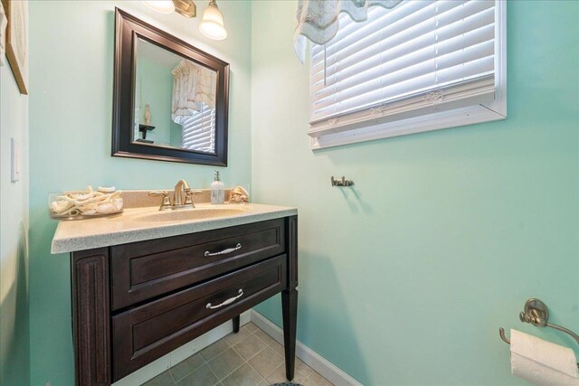 430 W Pine Ave, Wildwood, NJ 08260 - bathroom featuring vanity and tile patterned flooring