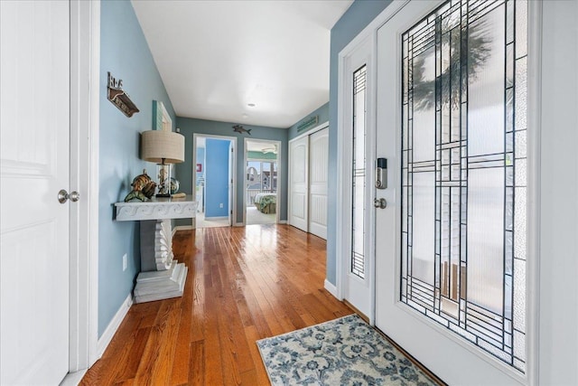 430 W Pine Ave, Wildwood, NJ 08260 - entrance foyer with baseboards and wood finished floors