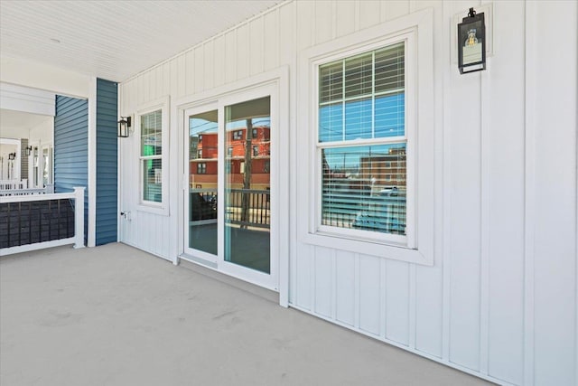 exterior space with a porch