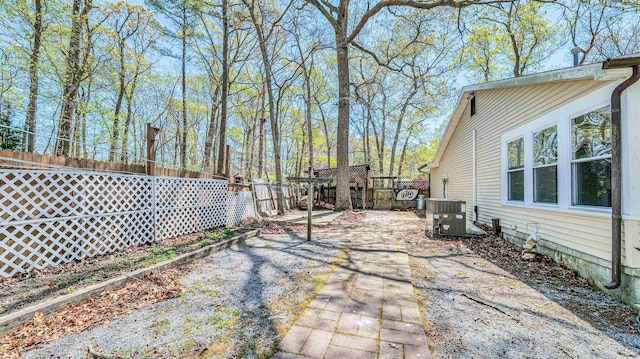 8 Sheila Ave, Seaville, NJ 08230 - view of patio with cooling unit and a fenced backyard