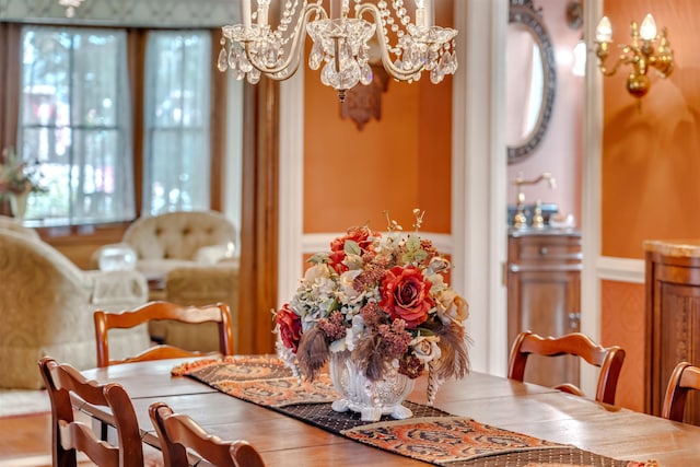 645 Hughes St, Cape May, NJ 08204 - dining room featuring a chandelier